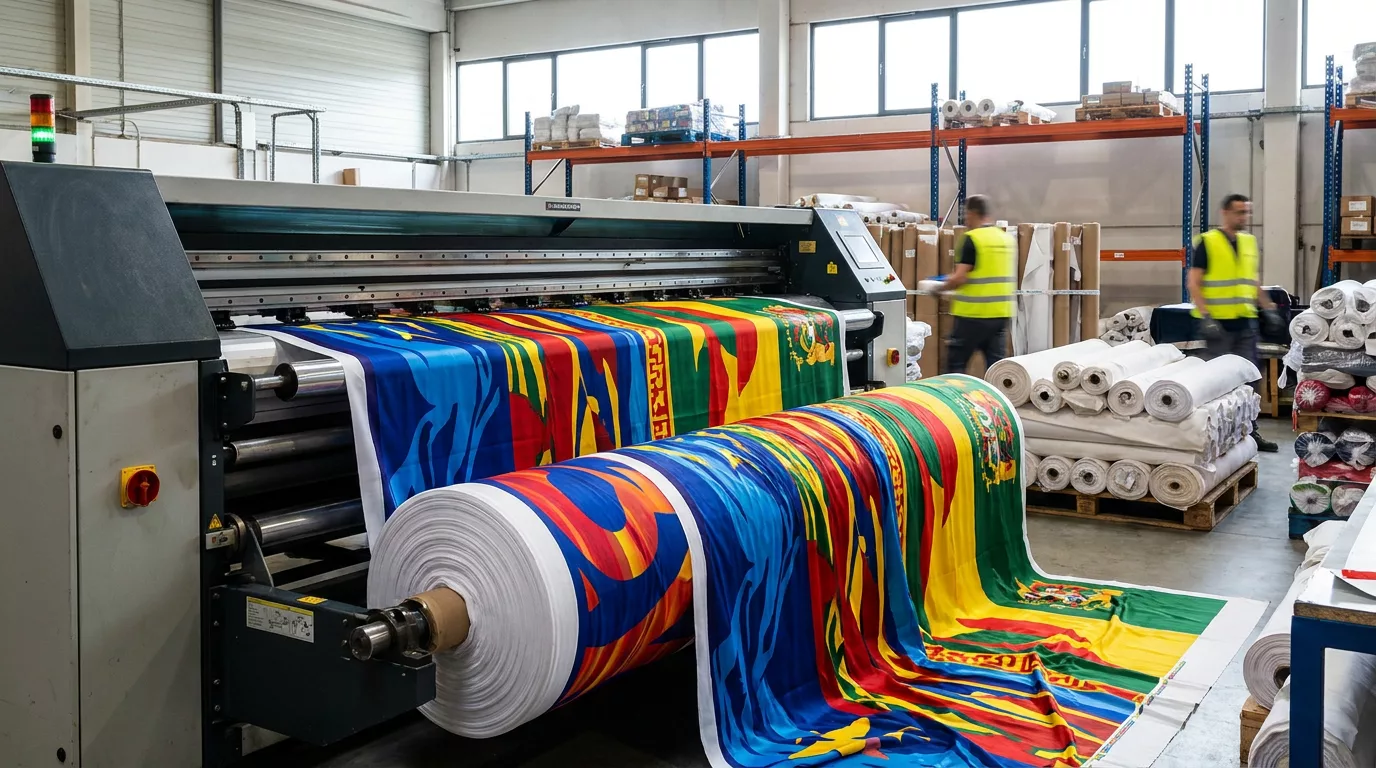 Impression numerique textile grand format atelier