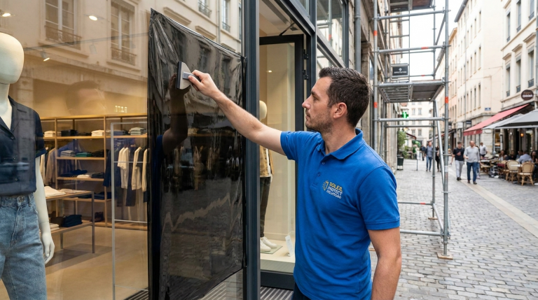 Film solaire pour vitrine de magasin : protection thermique et confort