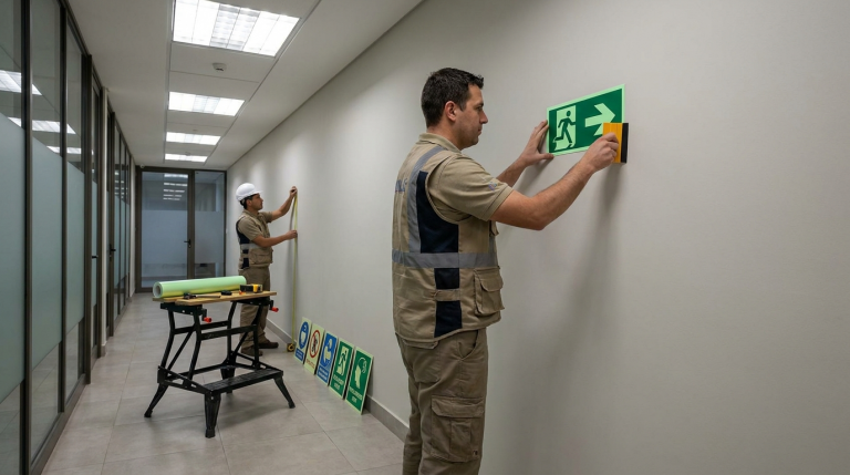 Adhésif phosphorescent et sécurité incendie : ce qu’impose la loi en ERP